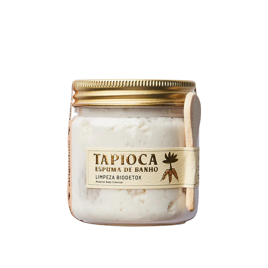 Tapioca Bath Foam contains vegetable surfactants that eliminate residues and excess sebum under the skin, without dehydration. 