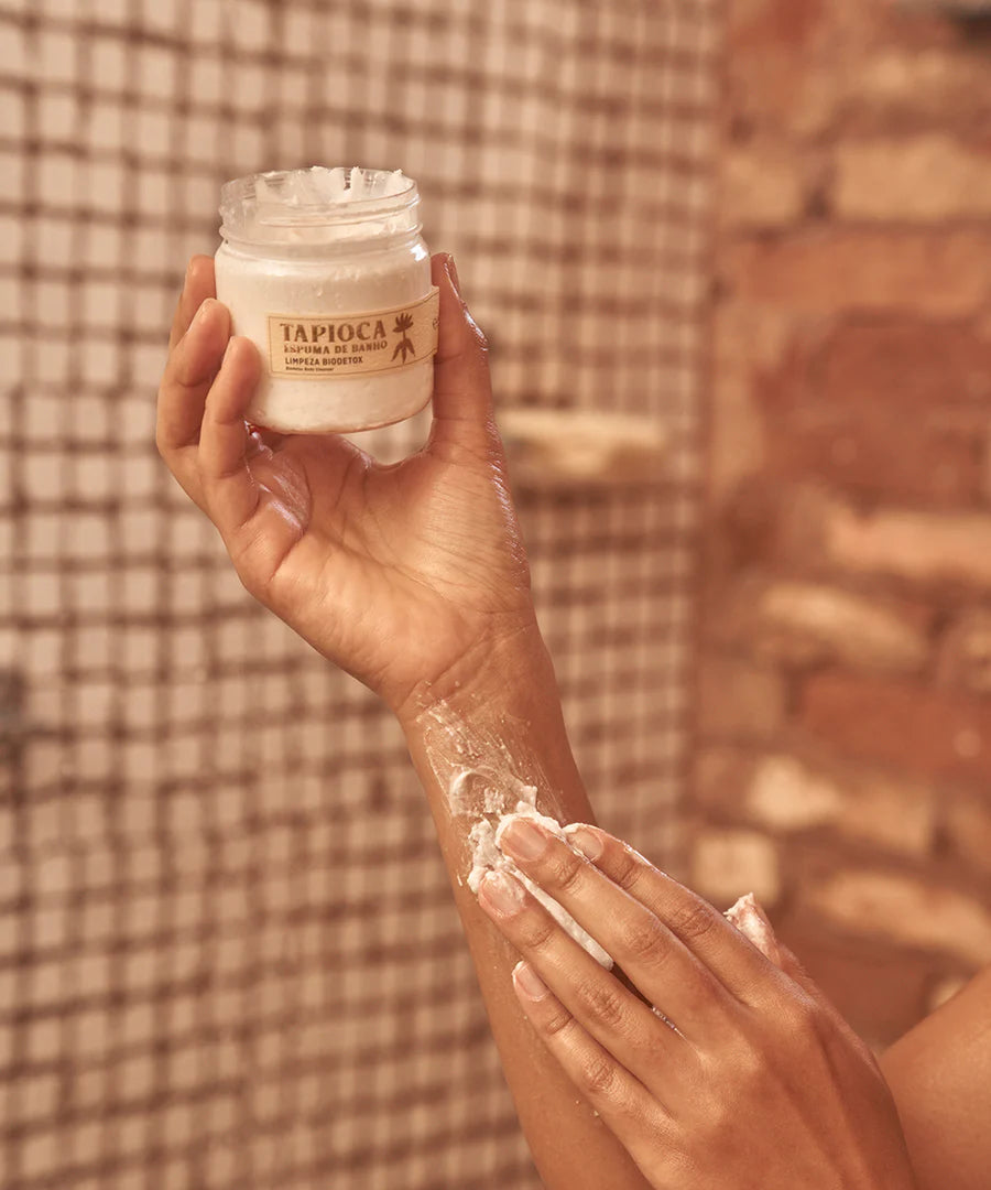 An innovative and sustainable body soap. Tapioca Bath Foam cleans and restores balance to the skin, acting as a body antioxidant. No added water in the formula.